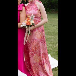 Sachin & Babi Kayla Gown - Pastel Sunset Hydrangea Kayla Gown